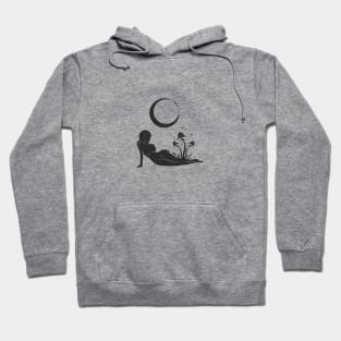 Mushroom Moon Woman Hoodie